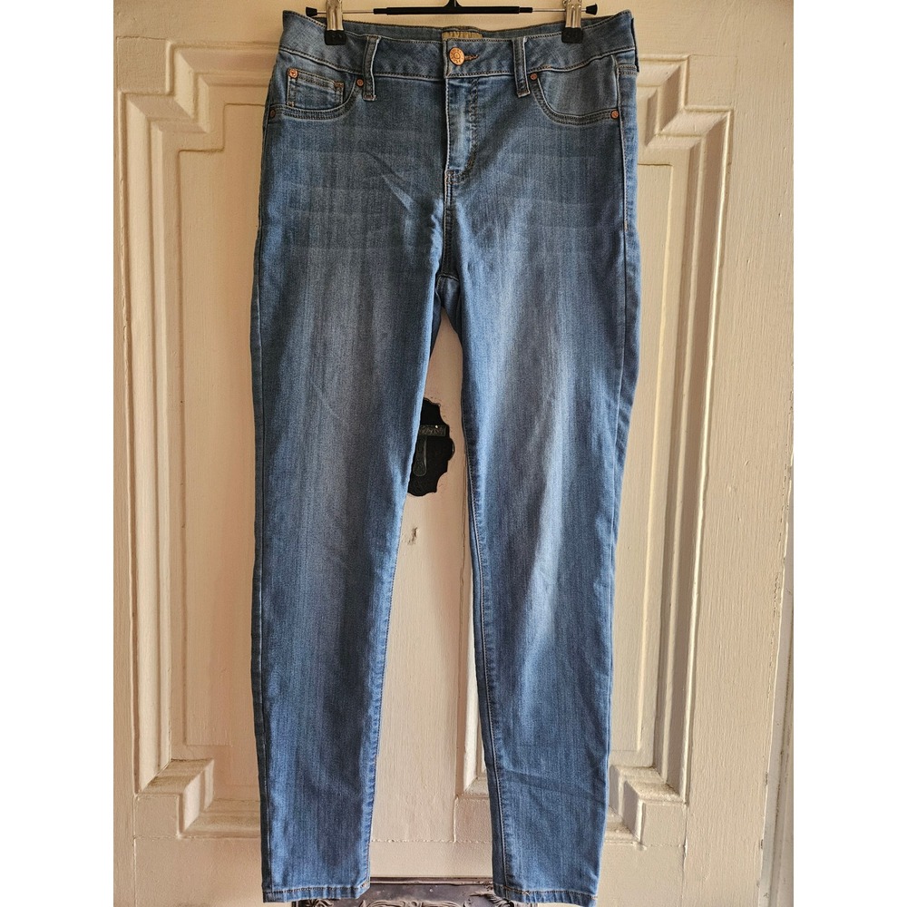 Celebrity Pink Mid Rise Ankle Skinny Jeans Womens‎ 9/29 Medium Wash Blue